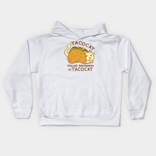 Tacocat Palindrome Fun Kids Hoodie